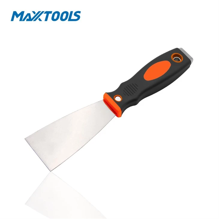 2 Colored Soft Handle Putty Knife With Zinc Alloy Tail