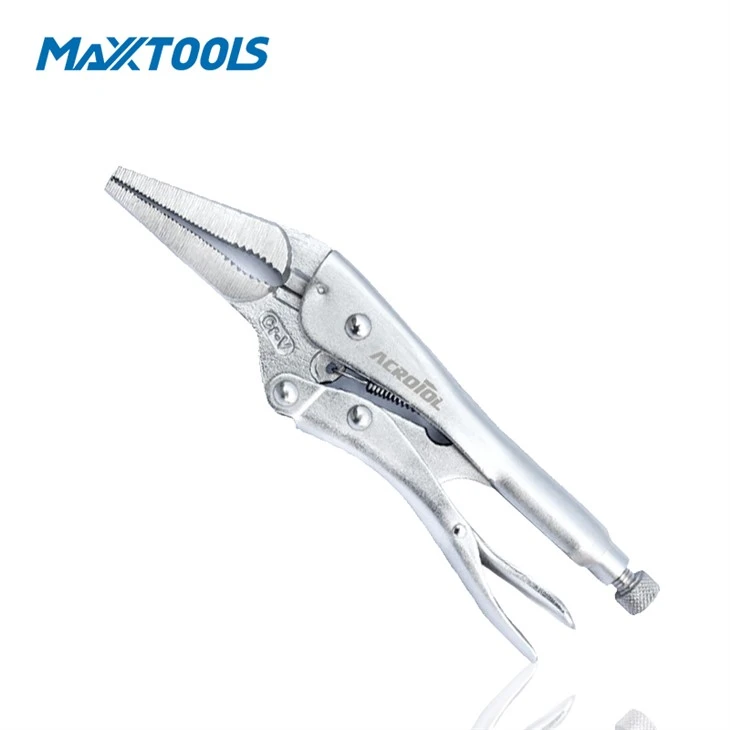 3 Rivets Long Nose Locking Plier,Nagative Opening