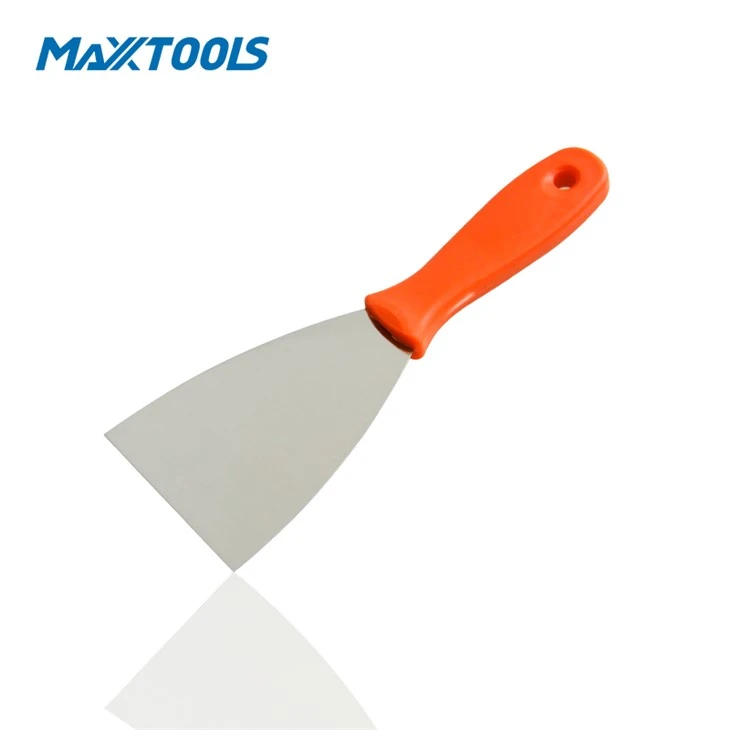 Curved Plastic Handle Putty Knife With Hanging Hole