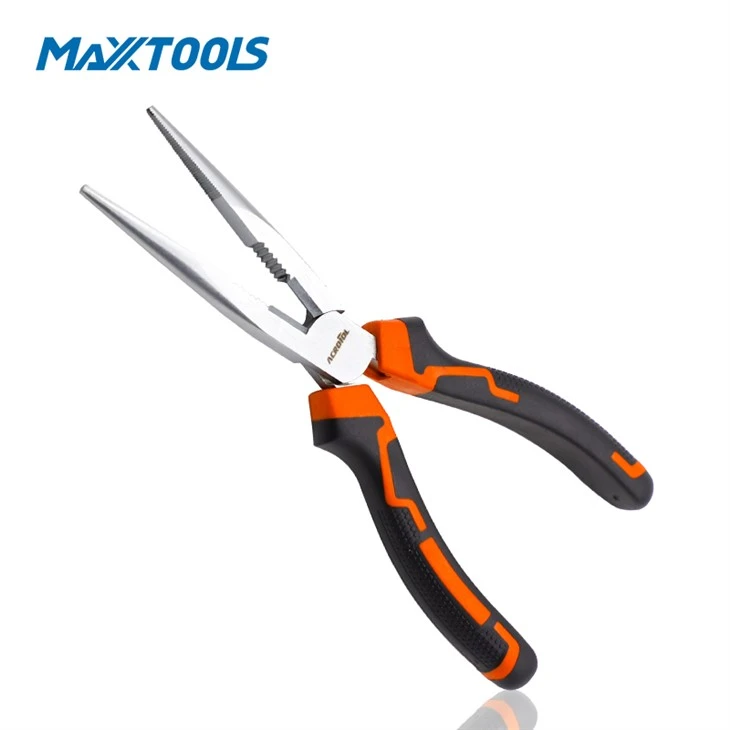 Long Nose Plier With 2 Colored Soft King Kong Grip