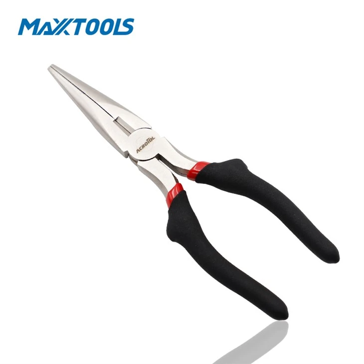 Protruding Shoulders Long Nose Plier Vinyl Grip