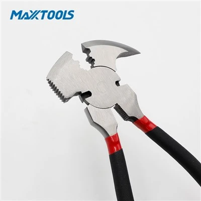 10.5inch Fence Plier Round Head Vinyl Grip
