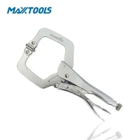 C Type 3-Rivets Locking Plier Nagative Opening , Movable Head