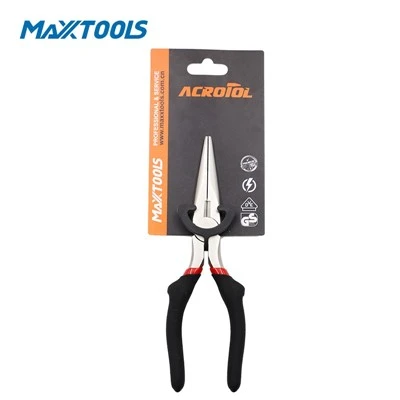 Protruding Shoulders Long Nose Plier Vinyl Grip